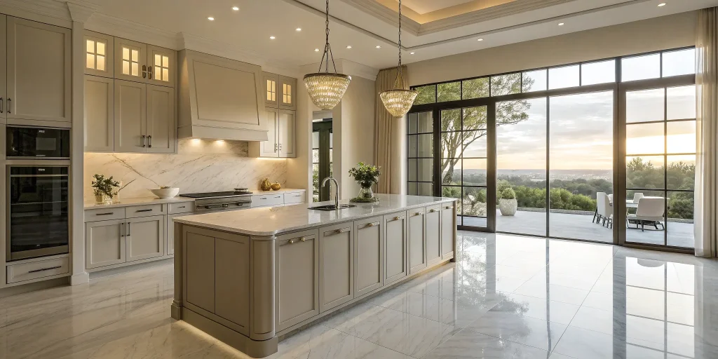 Cost of a small kitchen remodel in San Diego shown in a modern, finished kitchen.