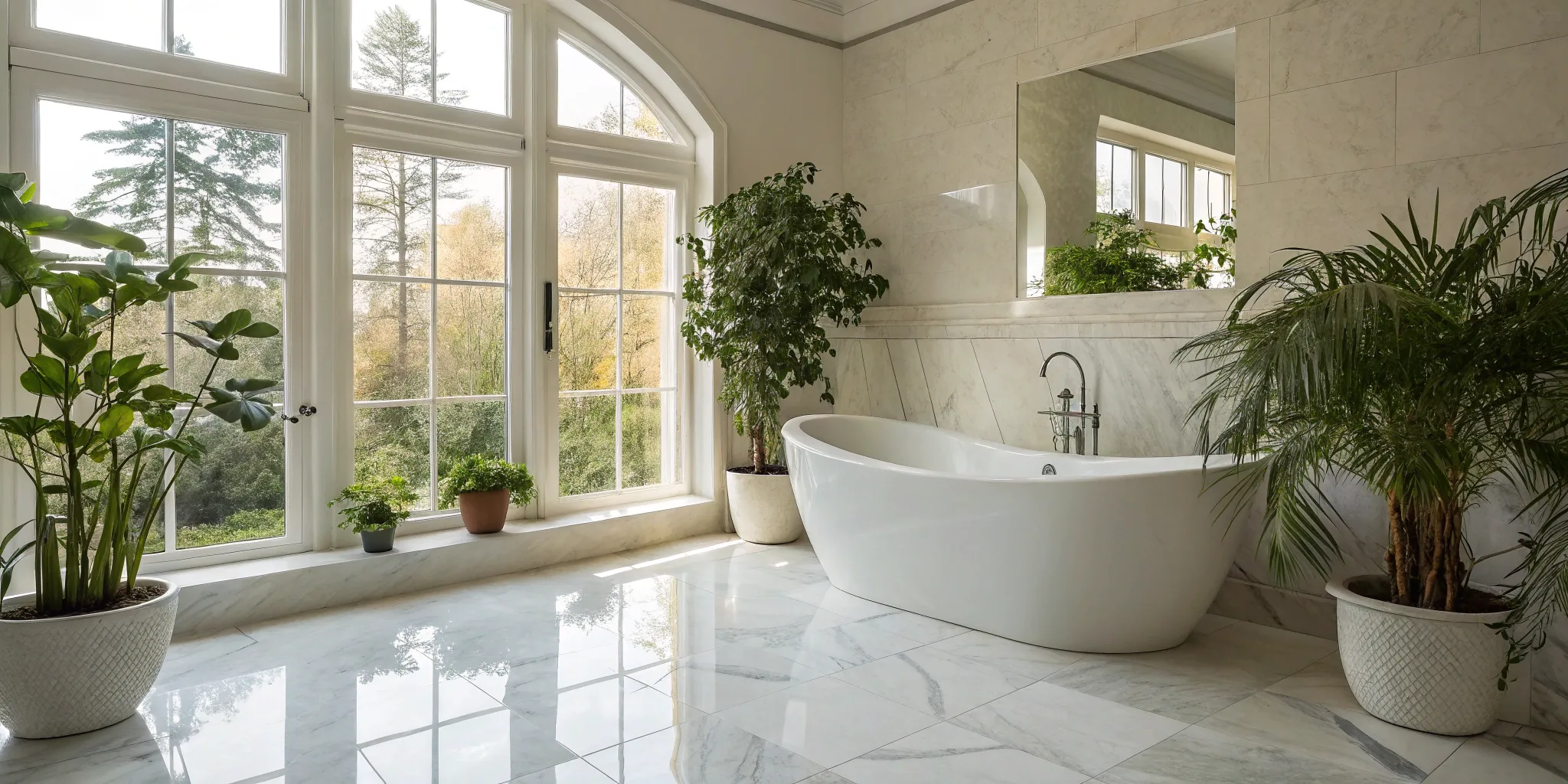 How to plan a bathroom remodel for a modern, spa-like space with a freestanding tub.