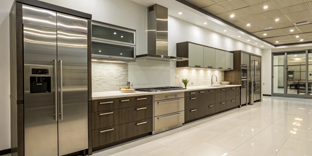 Custom kitchen cabinets with a sleek, modern design in a San Diego home.