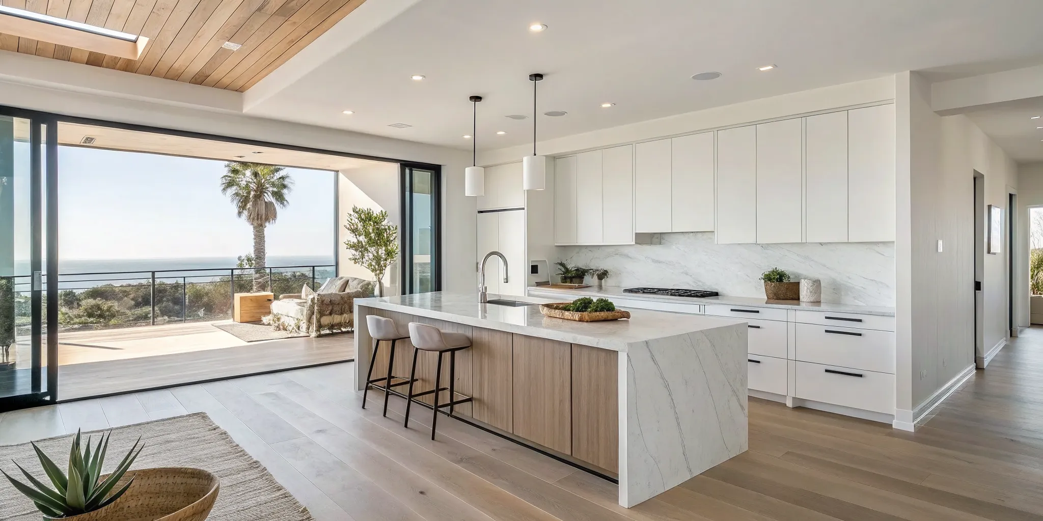 A San Diego kitchen remodeling project completed by a design and build team.