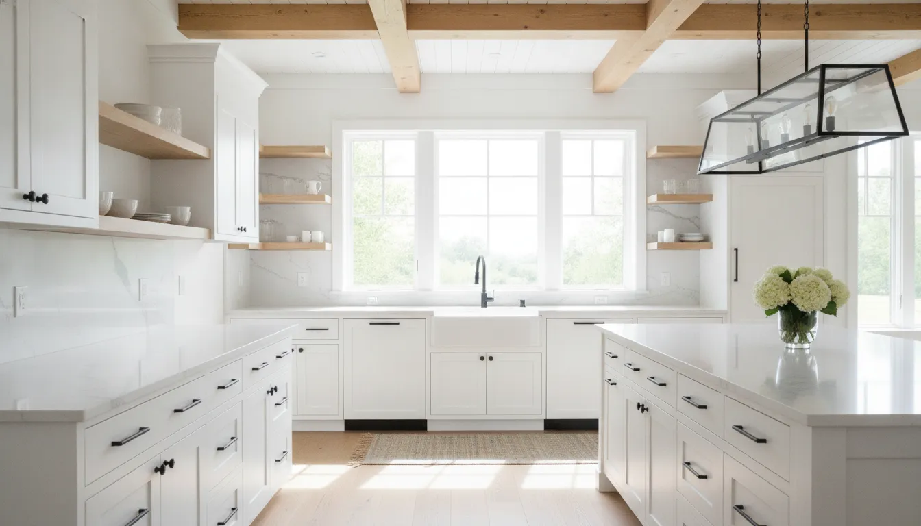 A bright modern farmhouse kitchen remodel in San Diego